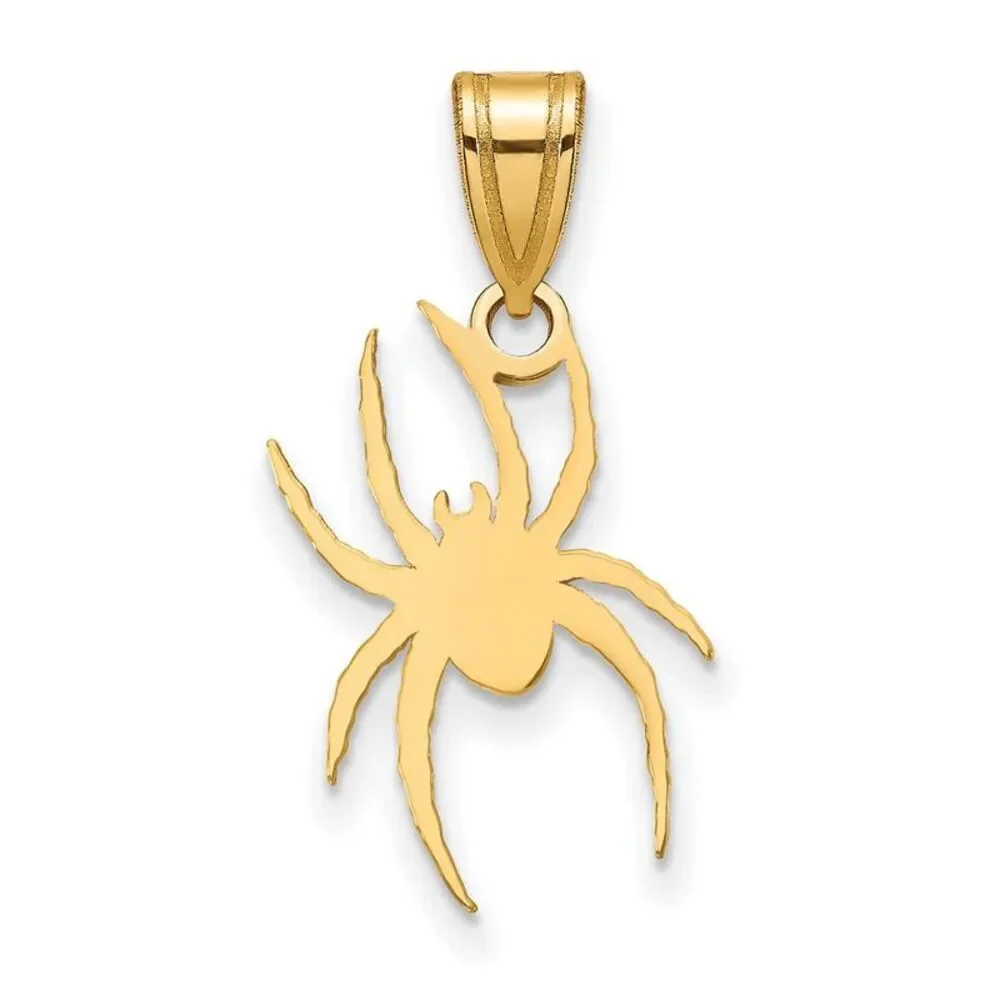 14K Yellow Gold University of Richmond Large Spider Pendant
